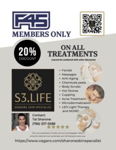 f45 renew 20% off special sharone skin specialist